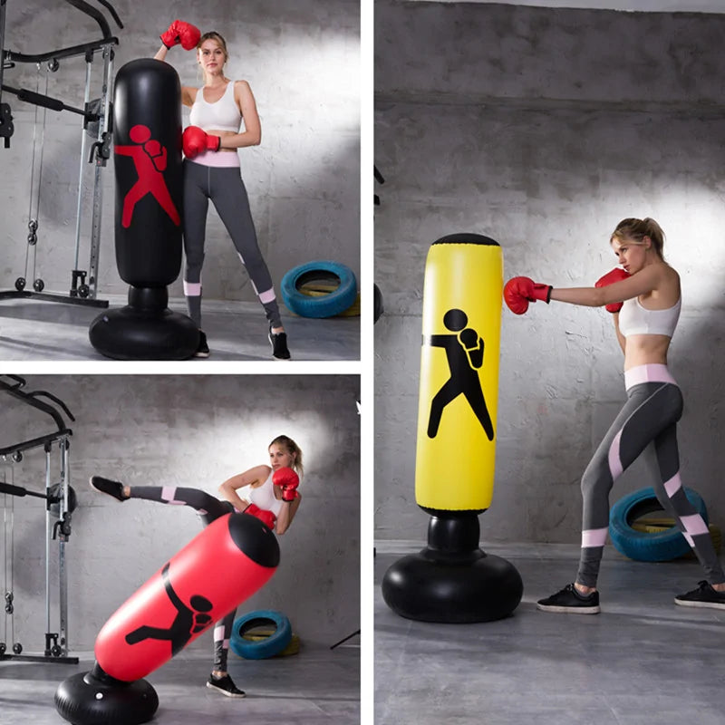 Inflatable Vertical Boxing Punching Bag – Durable, Portable, and Perfect for Home Workouts