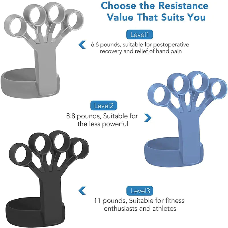 Silicone Hand Grip Device – Strengthen Your Hands & Fingers with Durable, Portable Training Tool